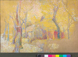 Schuur in de bomen, ca. 1900-06