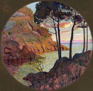 Kust van San Fruttuoso, c.1910 door Rubaldo Merello