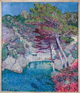 Uitzicht op San Fruttuoso, nabij Camogli
