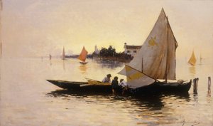 Venetië, het einde van de dag door Rubens Santoro