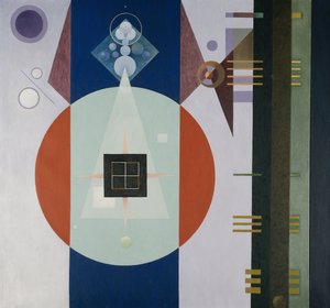 Donker vierkant door Rudolf Bauer