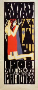 R.Kalvach, Poster Wiener Kunstschau 1908