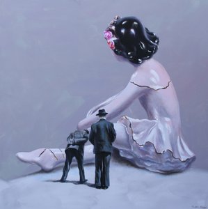 Surrealistische gebroken ballerina door Rudolf Kosow