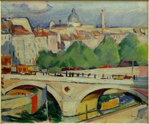 Uitzicht op de Pont Marie
