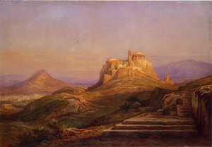 Uitzicht op de Akropolis vanaf de Pnyx, 1863