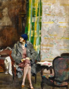 De blauwe hoed door Rudolf Nissl