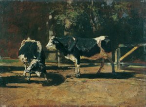 Koeien in de wei door Rudolf Ribarz
