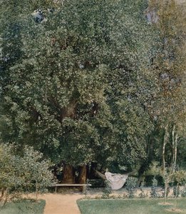 Uit het kuurpark in Tepliz door Rudolf von Alt
