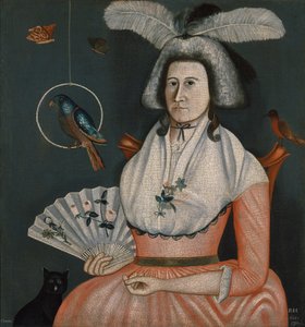 Molly Wales Fobes, 1790 door Rufus Hathaway