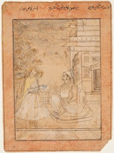 Maharaja Anup Singh van Bikaner ontvangt een hoveling door Ruknuddin