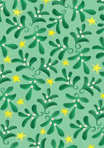 Groen kerstpatroon, 2016