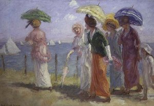Promenade op het Strand