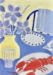 Eettafel met kreeft