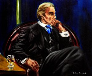 Late avond V, 2024 (olieverf op doek)