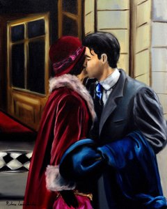 Tijdloze romantiek, 2024 (olieverf op doek) door Ruslana Levandovska