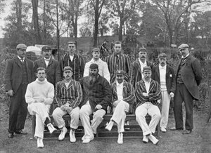 Zuid-Engeland XI cricketteam vs De Australiërs door Russell and Sons