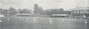 Universitaire Cricketwedstrijd bij Lords, c1896 door Russell and Sons