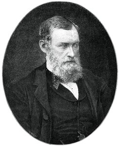 William Edward Forster, 19e-eeuwse Britse industrieel en staatsman van de Liberale Partij, 1900 door Russell and Sons
