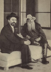 Anton Tsjechov en Leo Tolstoy