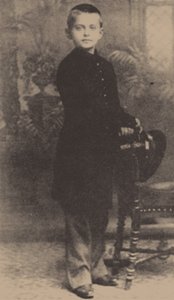 Leon Trotski op 9-jarige leeftijd, 1888 door Russian Photographer