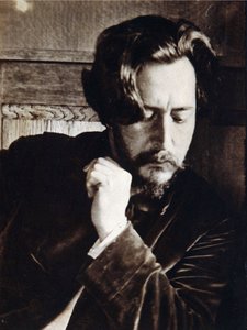Portret van de auteur Leonid Nikolajevitsj Andrejev (Leonid Andrejev) (1871-1919), 20e eeuw (foto) door Russian Photographer