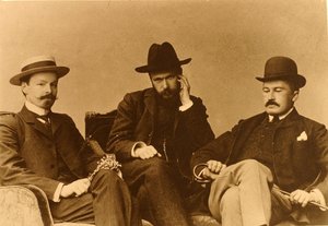 De dichters Konstantin Dmitrijevitsj Balmont (Constantin Dmitrijvitsj Balmont) door Russian Photographer