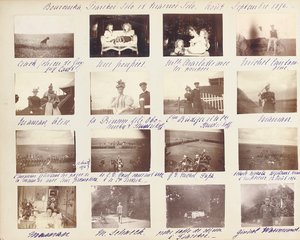 De Russische Keizerlijke Familie, pagina uit een fotoalbum, ca. 1897-99 door Russian Photographer