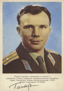 Joeri Gagarin, Sovjetpiloot en kosmonaut, de eerste man in de ruimte door Russian Photographer