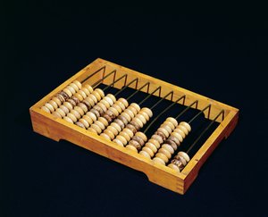 Abacus, kralenrekenmachine, waarschijnlijk 19e eeuw