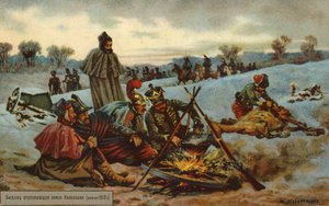 Napoleons terugtocht uit Moskou door Russian School