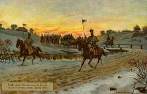 Napoleons terugtocht uit Moskou door Russian School