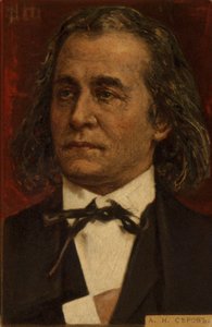 Portret van Anton Rubinstein door Russian School