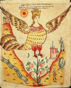 Sirin, de Paradijsvogel door Russian School