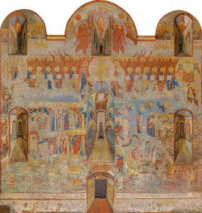 Het Laatste Oordeel, Sint-Sophiakathedraal, Vologda door Russian School