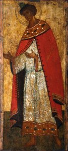 Heilige Prins Gleb, 15e eeuw door Russian icon.