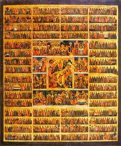Jaar Kalender met de Scènes van de Passie van Christus
