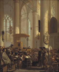Interieur van een Nederlandse kerk