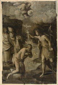 Doop van Christus door Rutilio Manetti