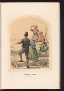 Klederdracht van Noord-Beveland in Zeeland, 1857