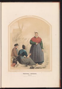 Klederdracht van Oldenzaal in Overijssel, 1857 door Ruurt de Vries