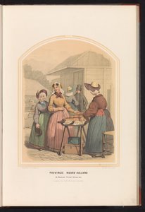 Klederdracht van de Beemster, Purmer en Wormer in Noord-Holland, 1857 door Ruurt de Vries