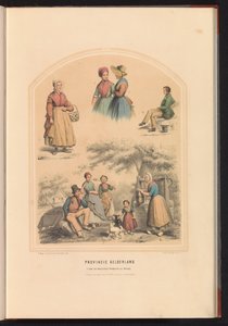 Klederdracht van de provincie Gelderland, 1857 door Ruurt de Vries