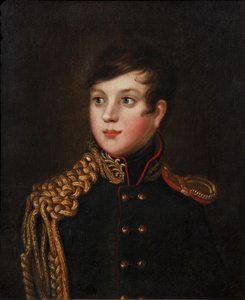 Portret van Prins Alexander Pavlovich Stroganov 1795-1814, ca. 1812 door S.S. Svintsov
