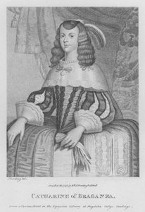 Catharina van Braganza door S. (after) Harding