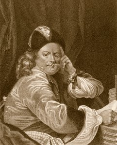 Thomas Killigrew, gegraveerd door J.J Van den Bergh