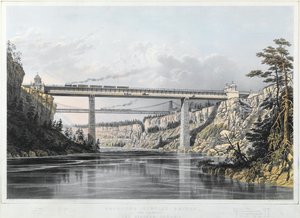 Grand Trunk Railway van Canada: Victoria Bridge, 1854