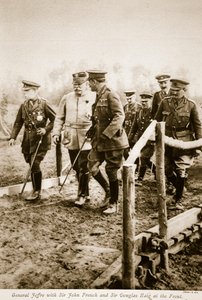 Generaal Joffre met Sir John French en Sir Douglas Haig aan het Front, 1914-19