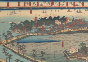 Landschapszicht in Yokohama