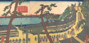 Uitzicht op Kanagawa aan de Tokaido-weg Tokaido kanagawa no shokei