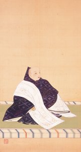 Porträt des kaiserlichen Prinzen Son’en door Sakai Hoitsu